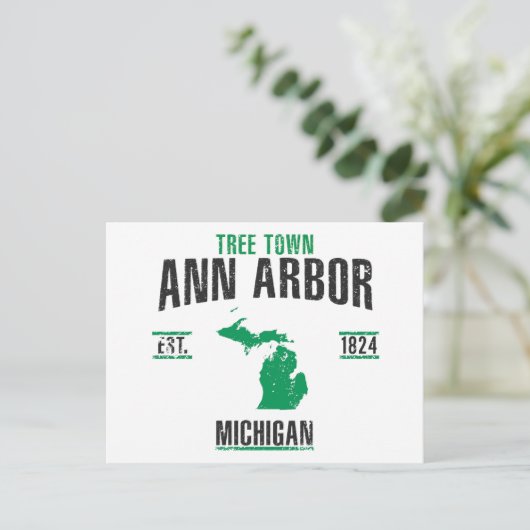Ann Arbor Briefkaart (Staand voorkant)