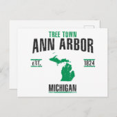 Ann Arbor Briefkaart (Voorkant / Achterkant)