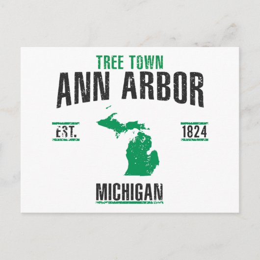 Ann Arbor Briefkaart (Voorkant)