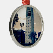 Ann Arbor Clock Tower Metalen Ornament (Rechts)