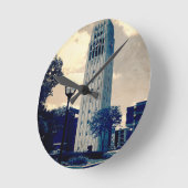 Ann Arbor Clock Tower Ronde Klok (Hoek)