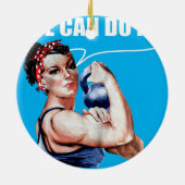 Ann Arbor co Rosie Workout Exercise Lifting Women Keramisch Ornament (Achterkant)