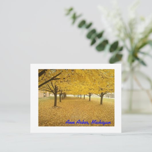 Ann Arbor in Herfst Briefkaart (Staand voorkant)