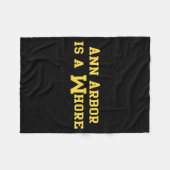 Ann Arbor Is A Funny Sarcasm Saying Fleece Deken (Voorkant (Horizontaal))