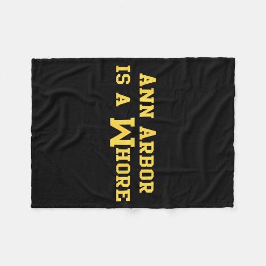 Ann Arbor Is A Funny Sarcasm Saying  Fleece Deken (Voorkant (Horizontaal))