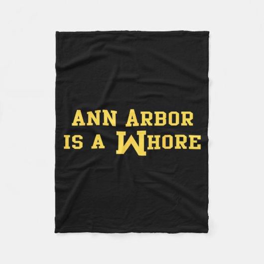 Ann Arbor Is A Funny Sarcasm Saying Fleece Deken (Voorkant)