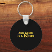 Ann Arbor Is Een Grappige Sarcasme Zin Sleutelhanger (Voorkant)