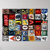 Ann Arbor Letters Poster (Voorkant)