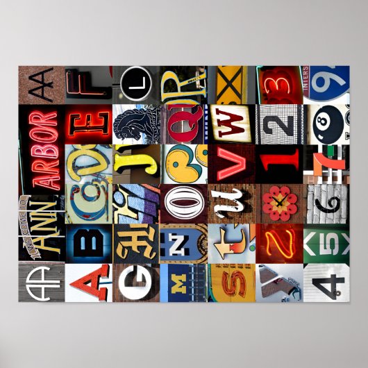 Ann Arbor Letters Poster (Voorkant)