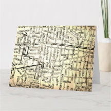 Ann Arbor, MI Vintage Kaart