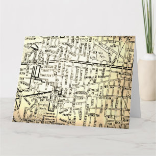 Ann Arbor, MI Vintage Kaart