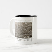 Ann Arbor - Michigan - 1880 Tweekleurige Koffiemok (Voorkant links)