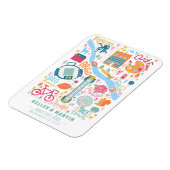 Ann Arbor Michigan bewaart de datum Magneet (Linkerzijde)