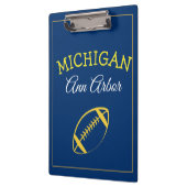 Ann Arbor Michigan Blauw en maïs Klembord (Links)