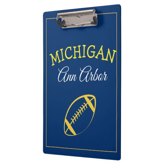 Ann Arbor Michigan Blauw en maïs Klembord (Links)