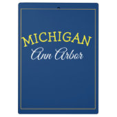 Ann Arbor Michigan Blauw en maïs Klembord (Achterkant)