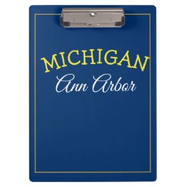 Ann Arbor Michigan Blauw en maïs Klembord