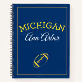 Ann Arbor Michigan Blauw en maïs Notitieboek (Voorkant)