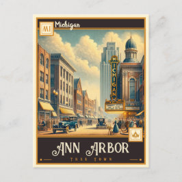 Ann Arbor, Michigan | Briefkaart
