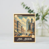 Ann Arbor, Michigan |  Briefkaart (Staand voorkant)