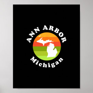 Ann Arbor Michigan Buiten Activiteiten Zonsopgang  Poster
