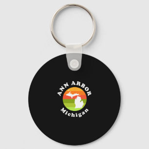 Ann Arbor Michigan Buiten Sunrise Mi Vakantie Sleutelhanger