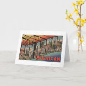 Ann Arbor, Michigan - de Grote Scènes van de Brief Kaart (Gele Bloem)
