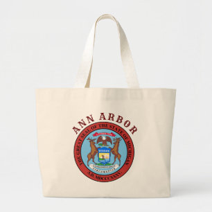 Ann Arbor, Michigan Grote Tote Bag