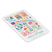 Ann Arbor Michigan Kaart Aangepaste Coördinaten Magneet (Rechterzijde)