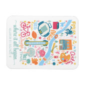 Ann Arbor Michigan Kaart Aangepaste Coördinaten Magneet (Horizontaal)