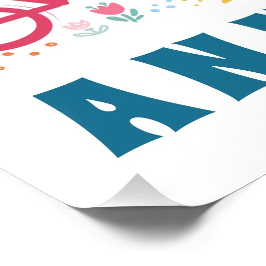 Ann Arbor Michigan Kaart Favoriete dingen Perfect Poster (Hoek)