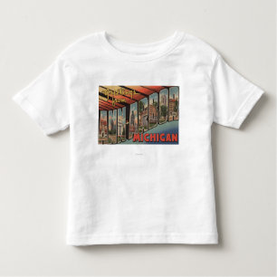 Ann Arbor, Michigan - Large Letter Scenes Kinder Shirts