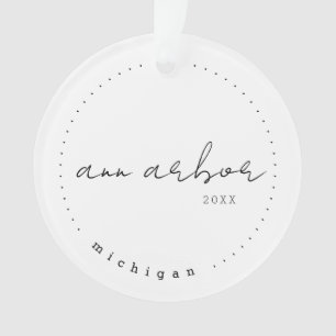 Ann Arbor, Michigan MI Travel Verenigde Staten Ornament