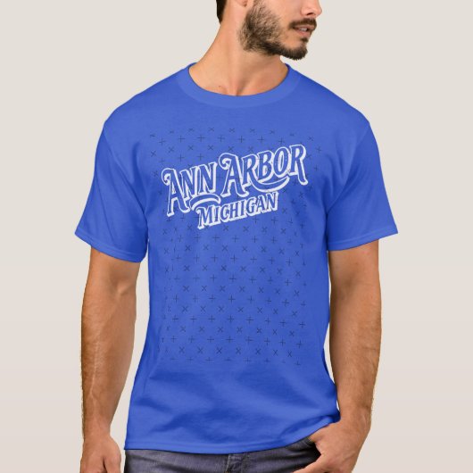 Ann Arbor Michigan oversized T-shirt (Voorkant)