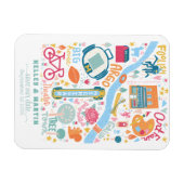 Ann Arbor Michigan Save The Date Magneet (Horizontaal)