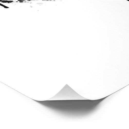 Ann Arbor Michigan Skyline BW Perfect Poster (Hoek)