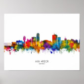 Ann Arbor Michigan Skyline Poster (Voorkant)