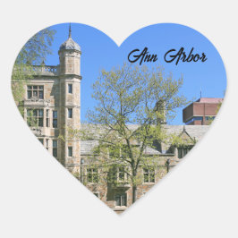 Ann Arbor Michigan Sticker- Heart Sticker