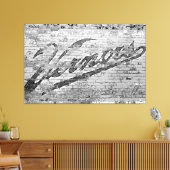 Ann Arbor Michigan Vernors bakstenen muur 1999 Canvas Afdruk (Insitu (Woonkamer))