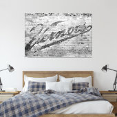 Ann Arbor Michigan Vernors bakstenen muur 1999 Canvas Afdruk (Insitu (Slaapkamer))