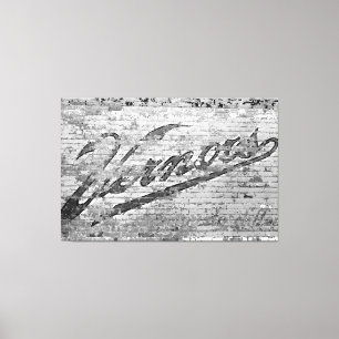 Ann Arbor Michigan Vernors Brick Wall 1999 Canvas Afdruk