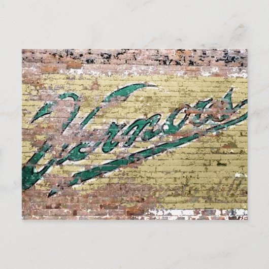 Ann Arbor Michigan Vernor's Brick Wall  Briefkaart (Voorkant)