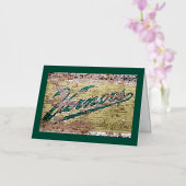 Ann Arbor Michigan Vernors Brick Wall  Folie Wenskaart (Orchidee)