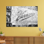 Ann Arbor Michigan Vernors Oude bakstenen muur Canvas Afdruk (Insitu (Woonkamer))