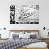 Ann Arbor Michigan Vernors Oude bakstenen muur Canvas Afdruk (Insitu (Slaapkamer))