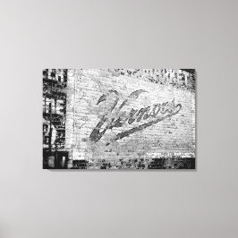 Ann Arbor Michigan Vernors Oude bakstenen muur Canvas Afdruk