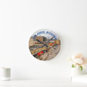 Ann Arbor, Michigan Wall Clock Ronde Klok (Huis)