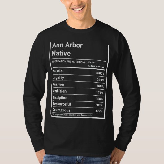 Ann Arbor Native Nutrition Pride T-shirt (Voorkant)