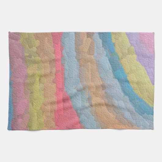 Ann Arbor Pastel Chalk Art Theedoek (Horizontaal)