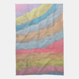 Ann Arbor Pastel Chalk Art Theedoek